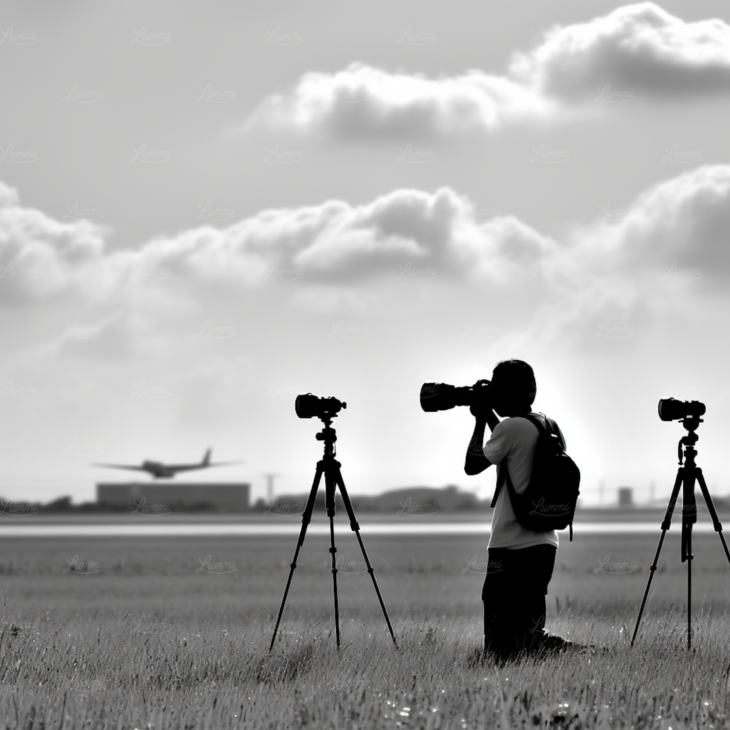 Elias Vane in the field with his camera